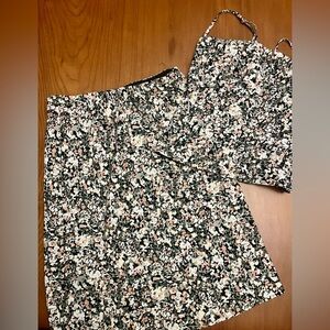Abercrombie & Fitch Floral Tank and Midi Skirt